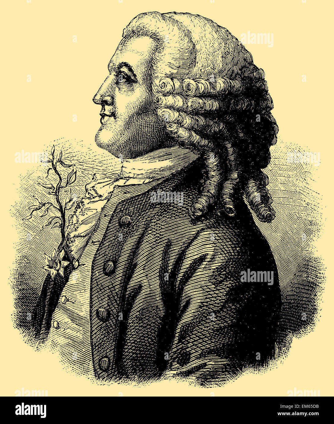 Carl Linnaeus, Carl von Linné (1707 - 1778), Swedish botanist, physician, and zoologist Stock Photo
