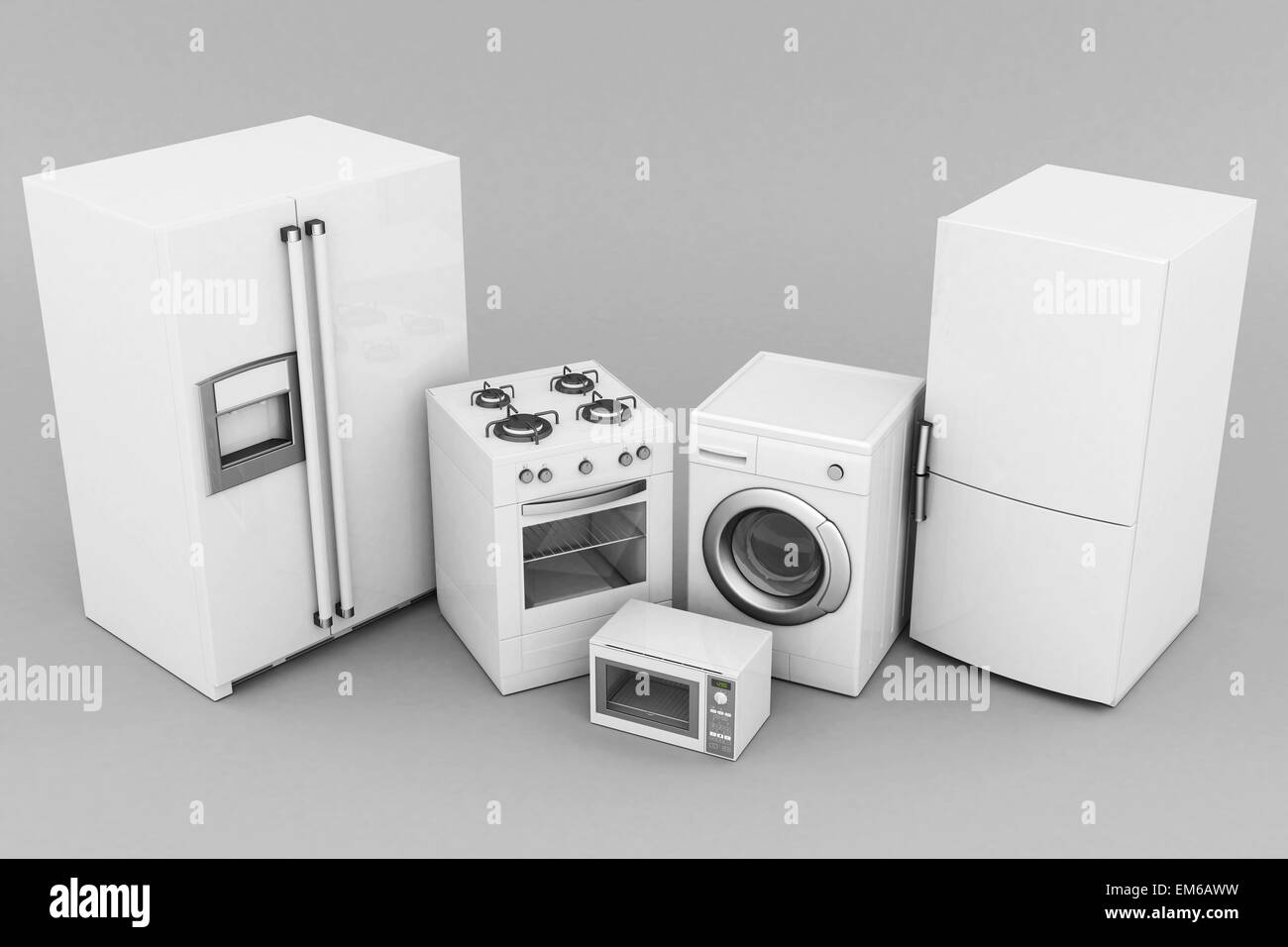 Gas washing machine Black and White Stock Photos & Images - Alamy