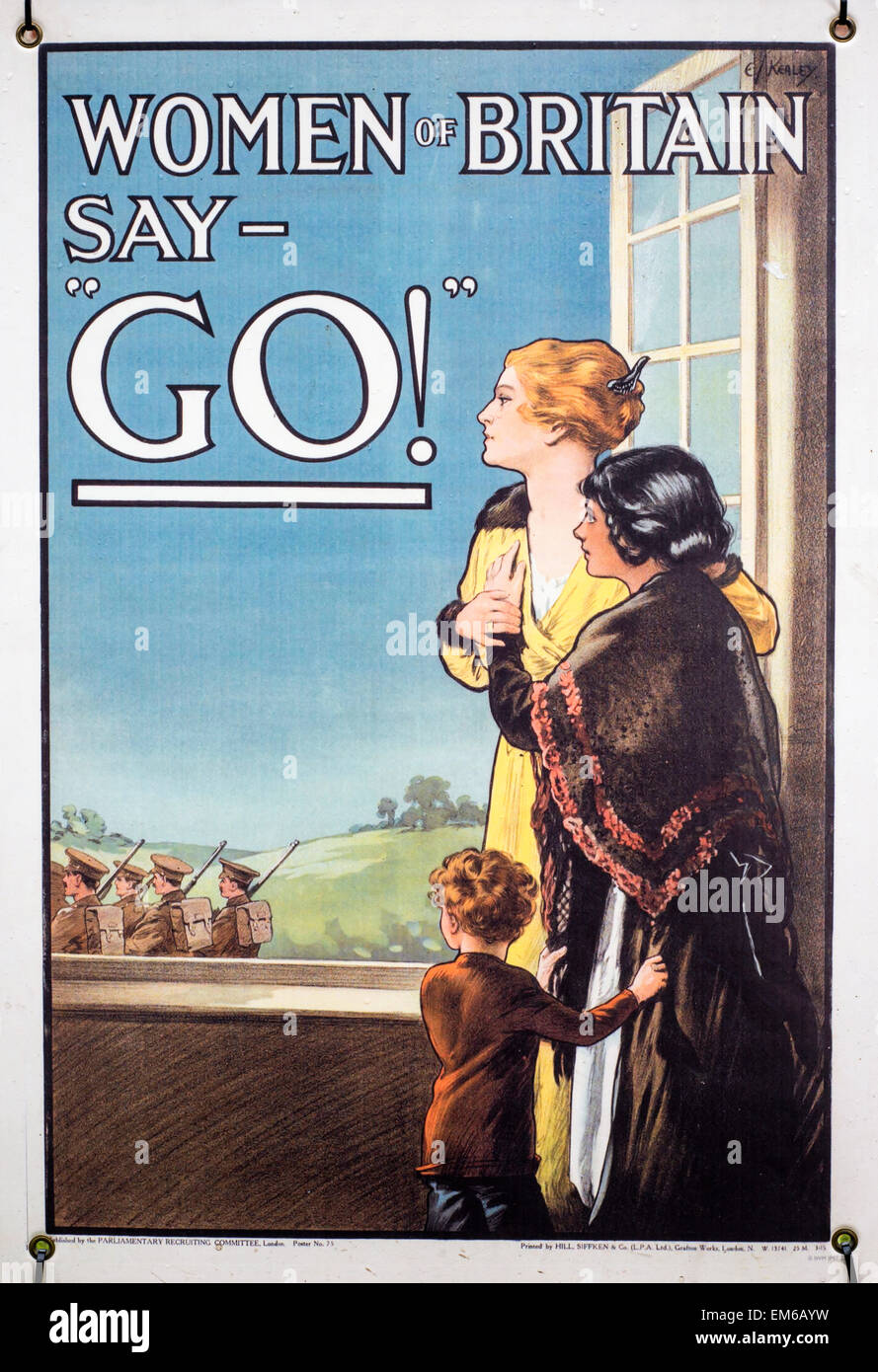 World war one women poster hi-res stock photography and