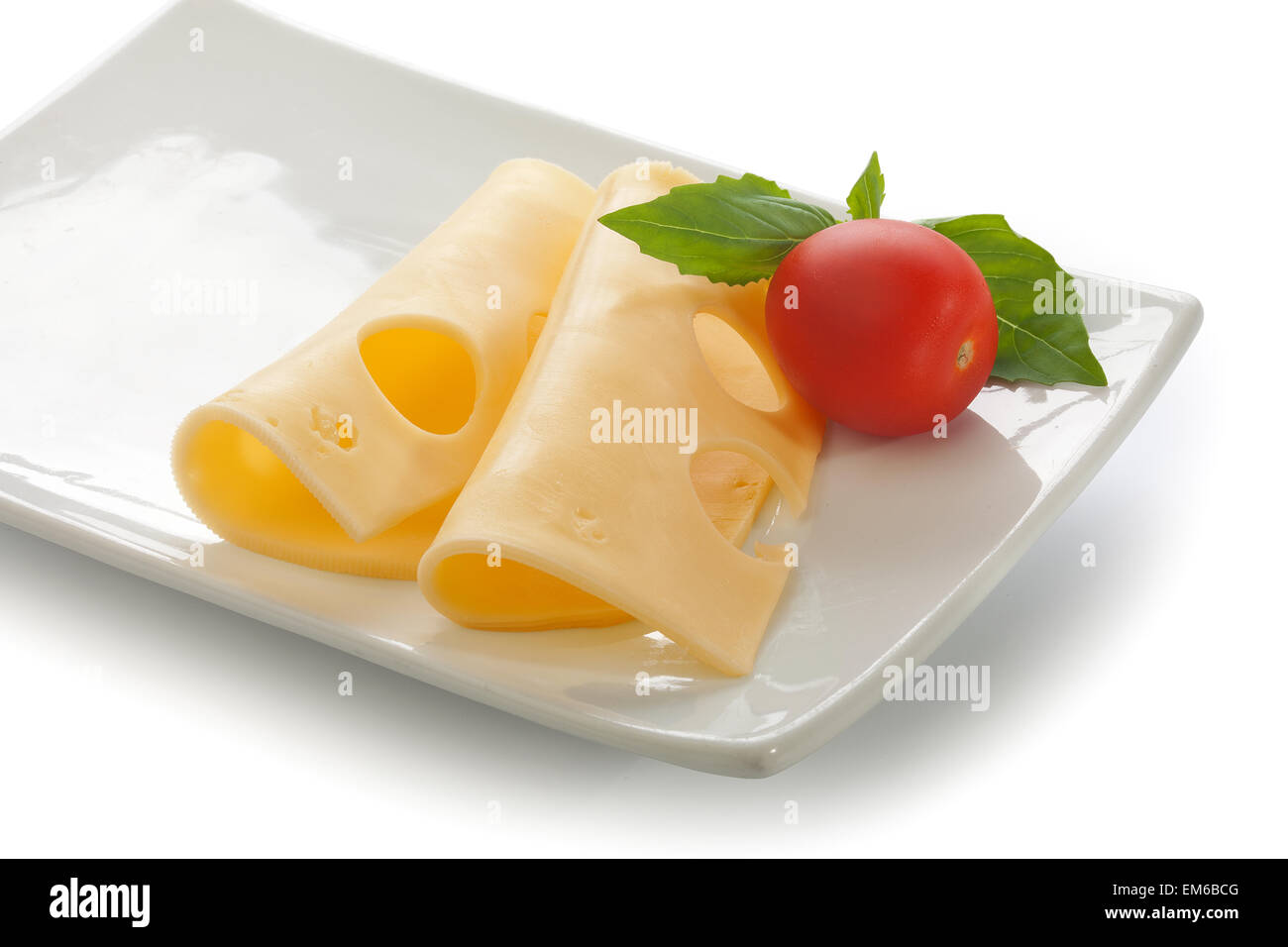 Cheese slices Stock Photo