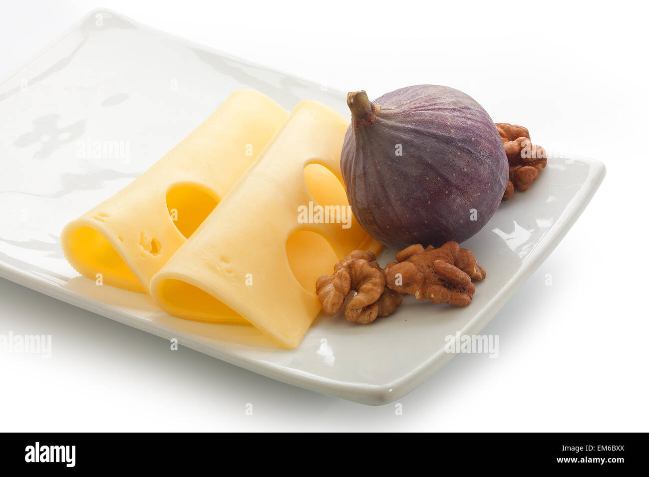Cheese slices Stock Photo