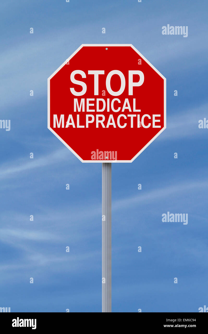 Stop Medical Malpractice Stock Photo