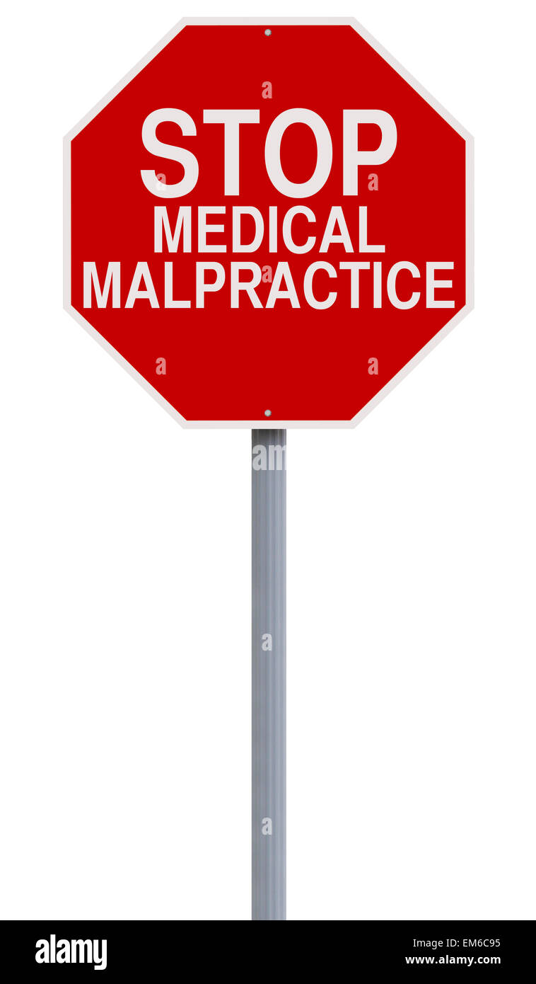 Stop Medical Malpractice Stock Photo