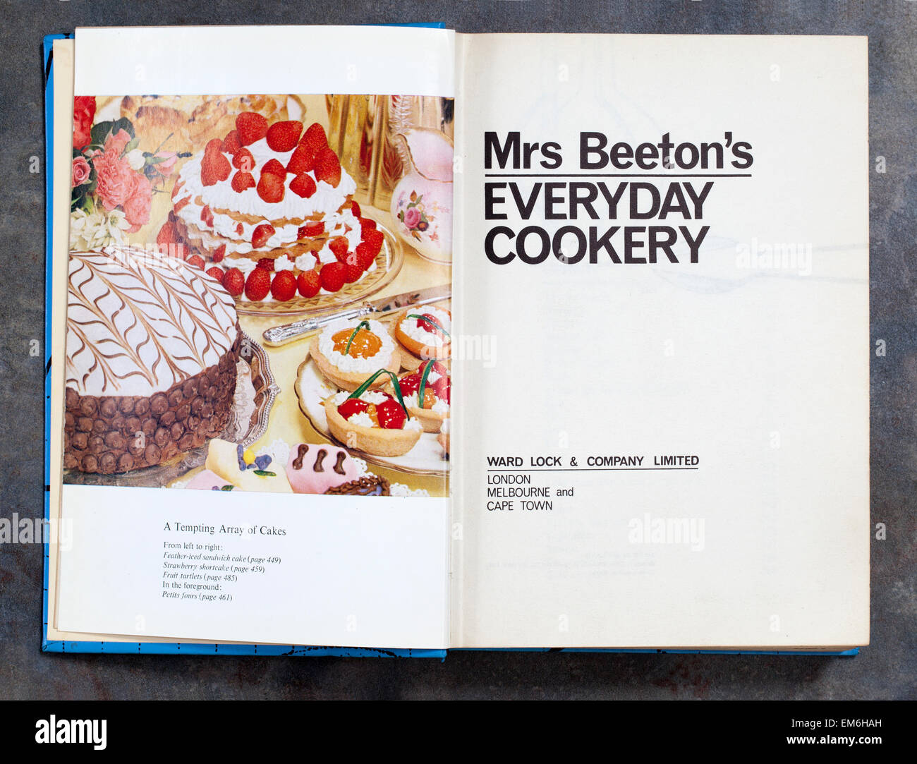 Mrs Beetons Everyday Cookery Book Stock Photo