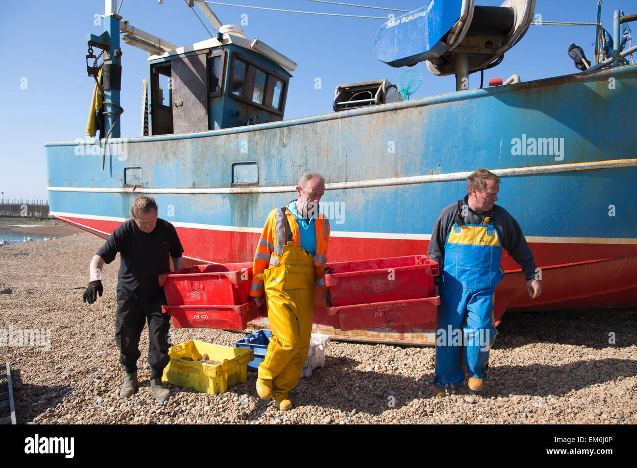 Fishing community of Hastings, one of the oldest ports and largest