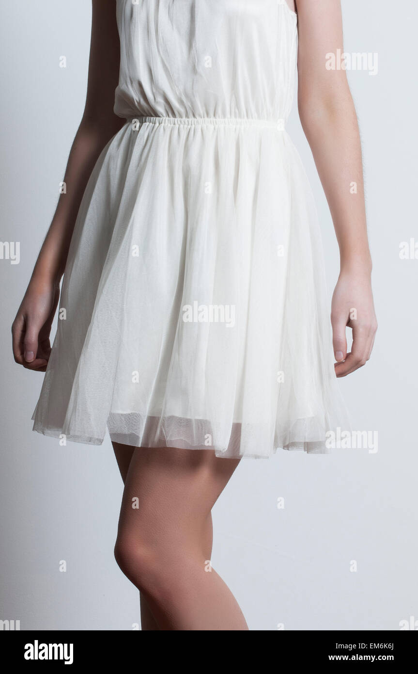 A woman with white dress hi-res stock photography and images - Alamy