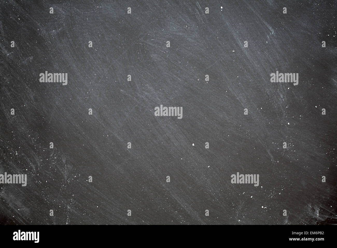 Chalkboard Background Retro Style Charcoal Gray Black Chalk Board with White Dust Eraser Marks Stock Photo