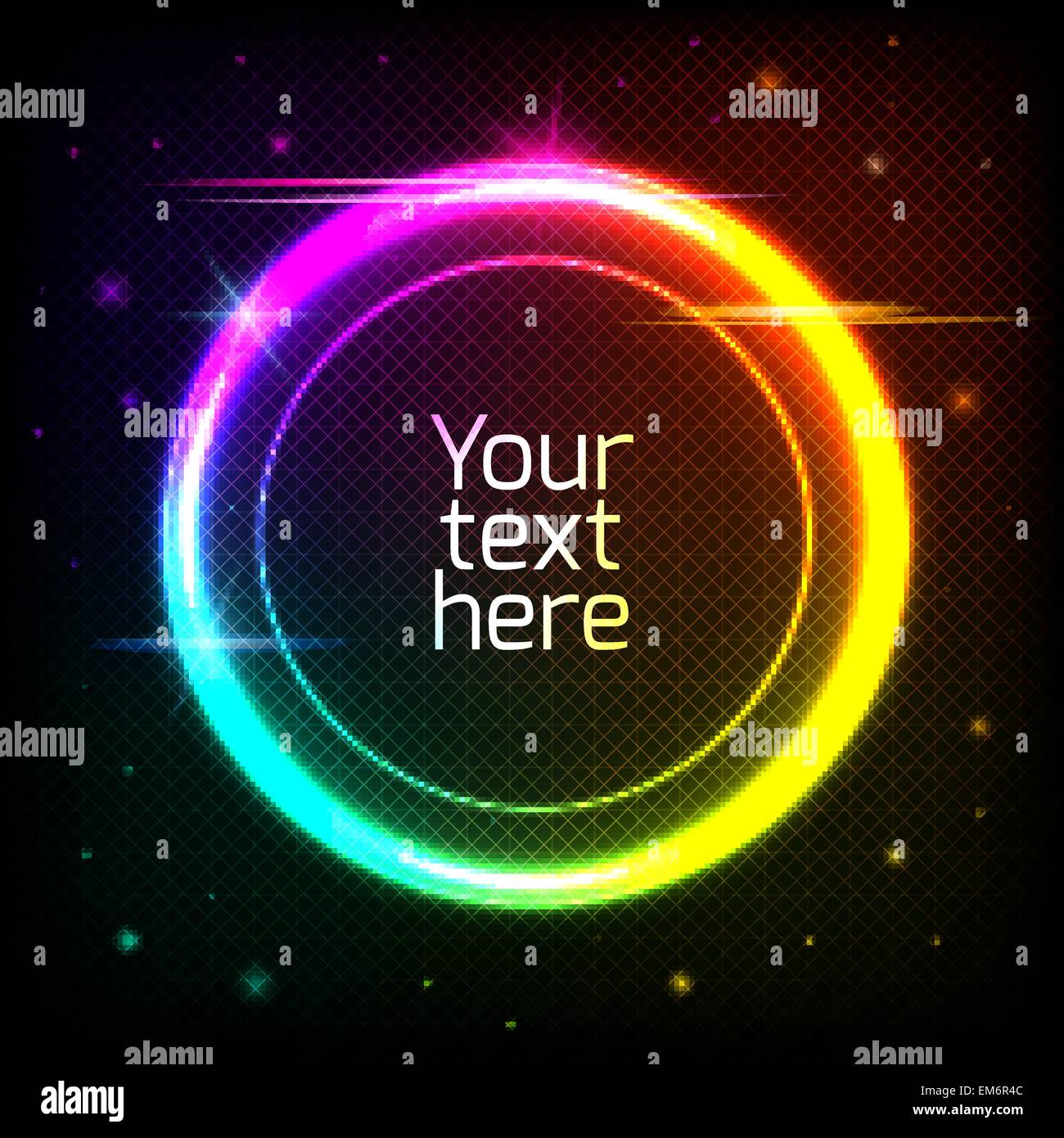 Abstract geometric circle background with space for your text Stock ...