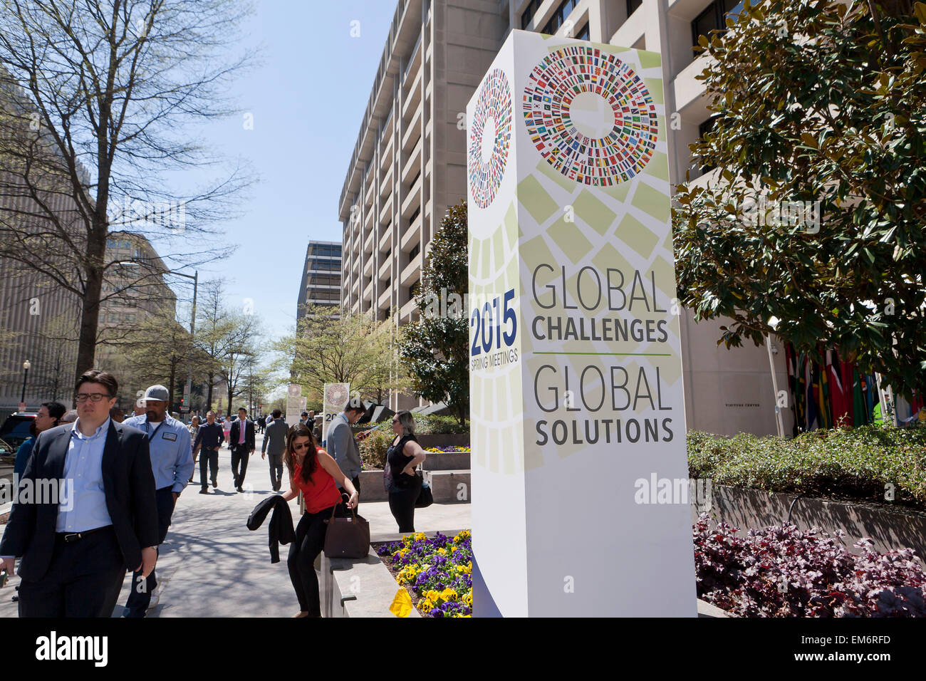 Washington DC, USA. 16th Apr, 2015. The World Bank Group and The International Monetary Fund prepare for the annual Spring Meetings for 2015. Credit:  B Christopher/Alamy Live News Stock Photo