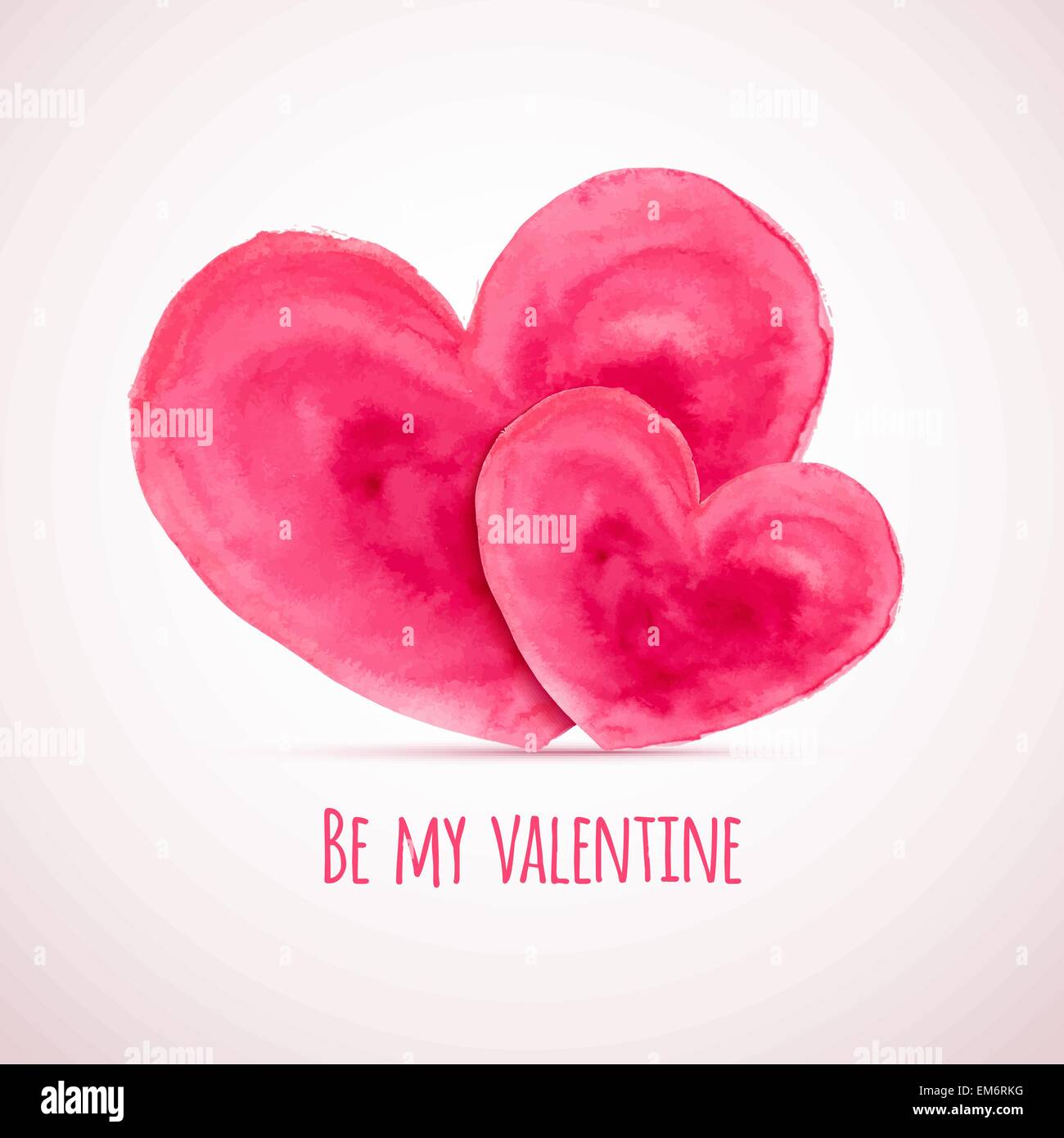Vector watercolor hearts for Valentine's day cards designs Stock Vector ...