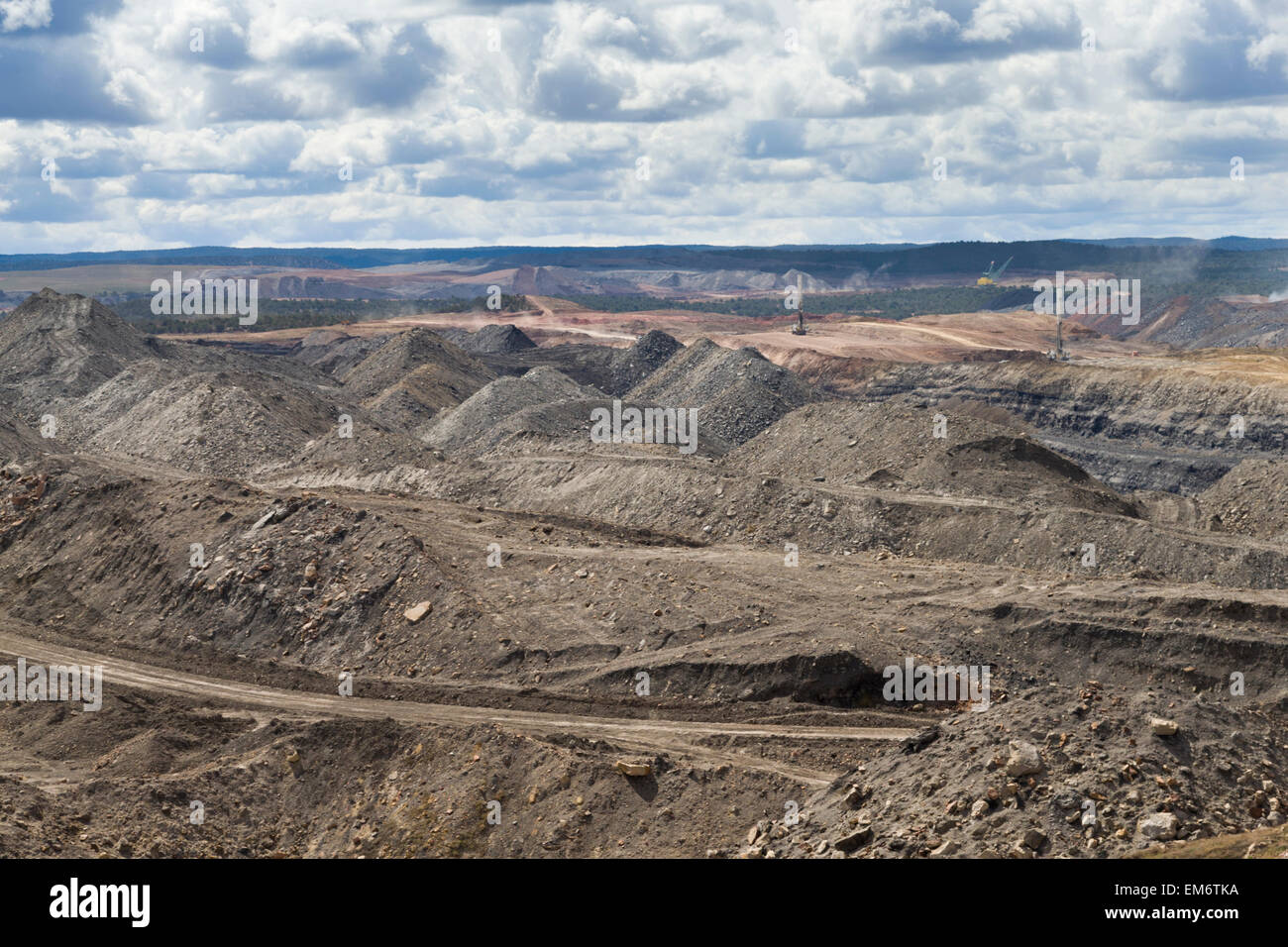 Kayenta coal mine on the Black Mesa, Navajo reservation, Arizona Stock