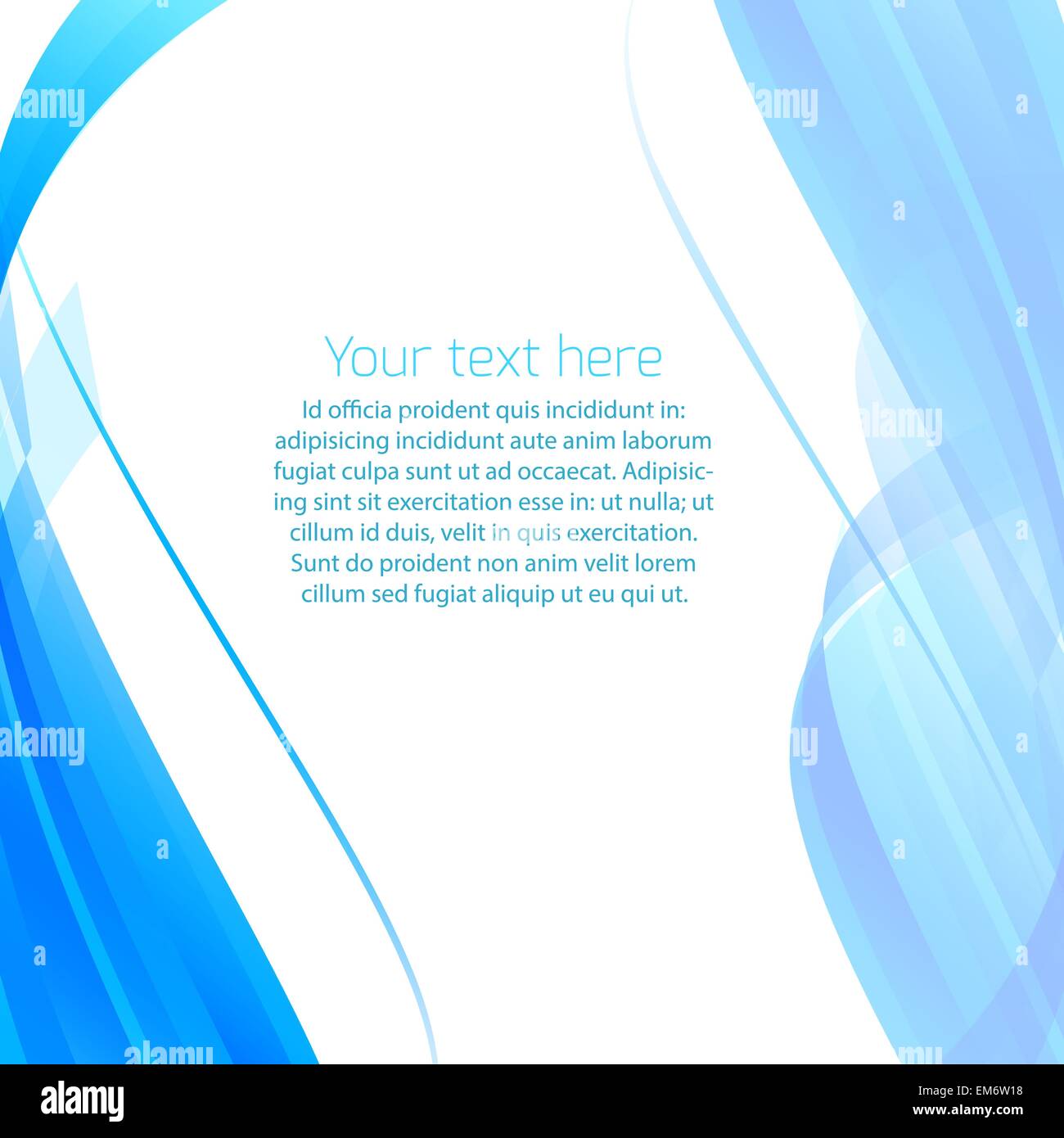 Abstract wavy vector background in blue Stock Vector Image & Art - Alamy