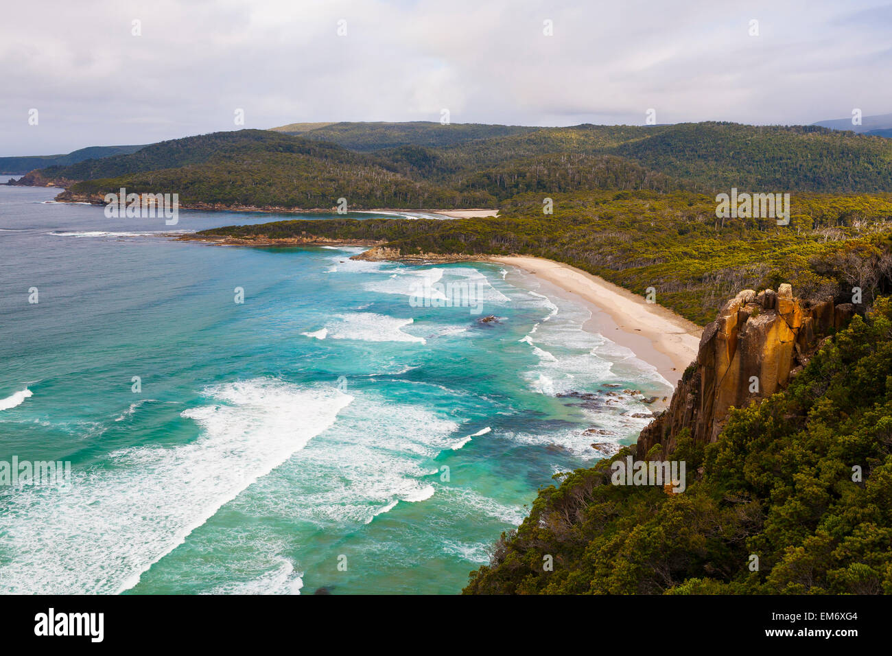 South Cape Bay - Southwest National Park - Tasmania - Australia Stock Photo