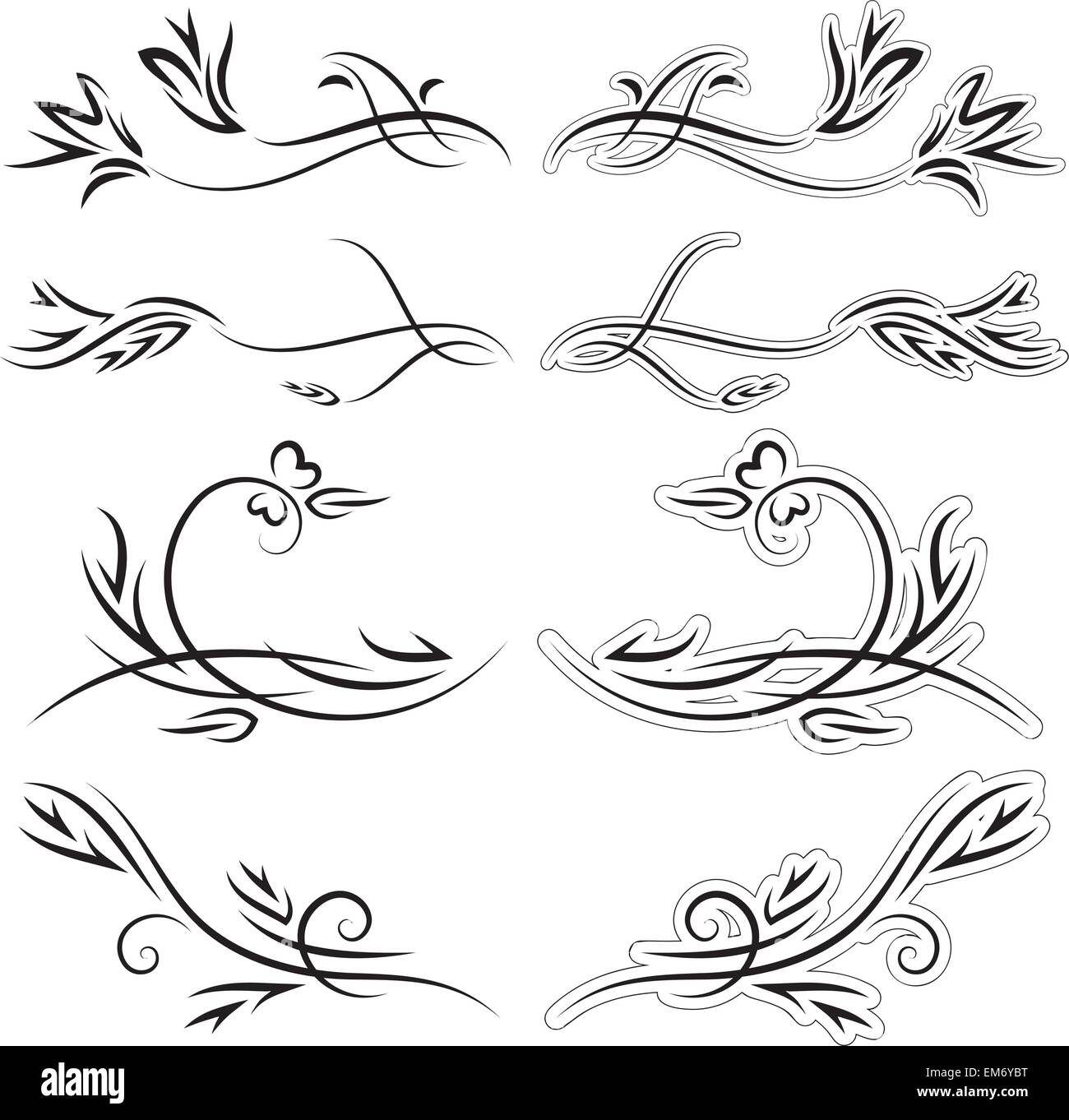 Spiral scroll patterns Cut Out Stock Images & Pictures - Alamy