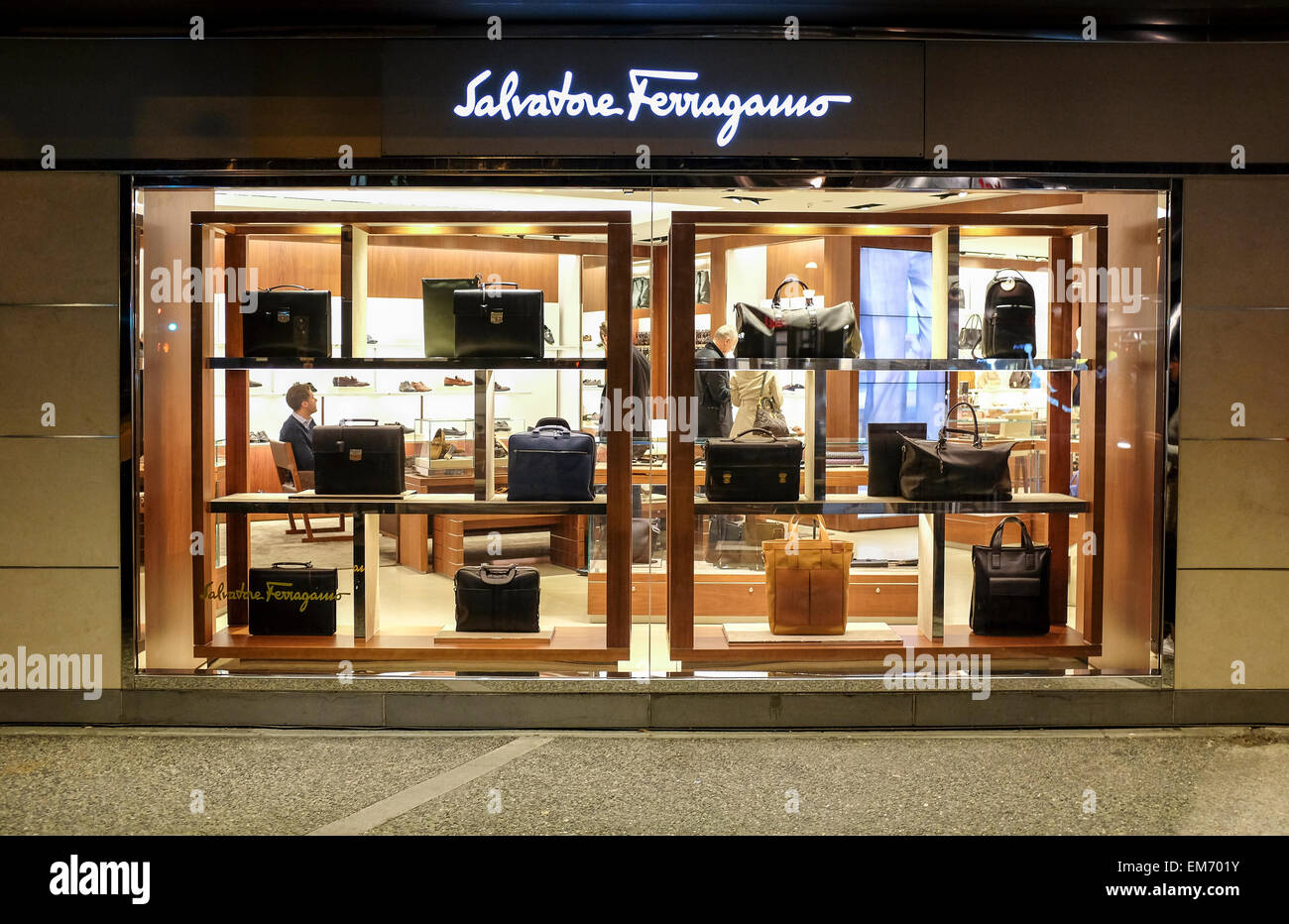 Salvatore Ferragamo, Vancouver, Canada Stock Photo - Alamy