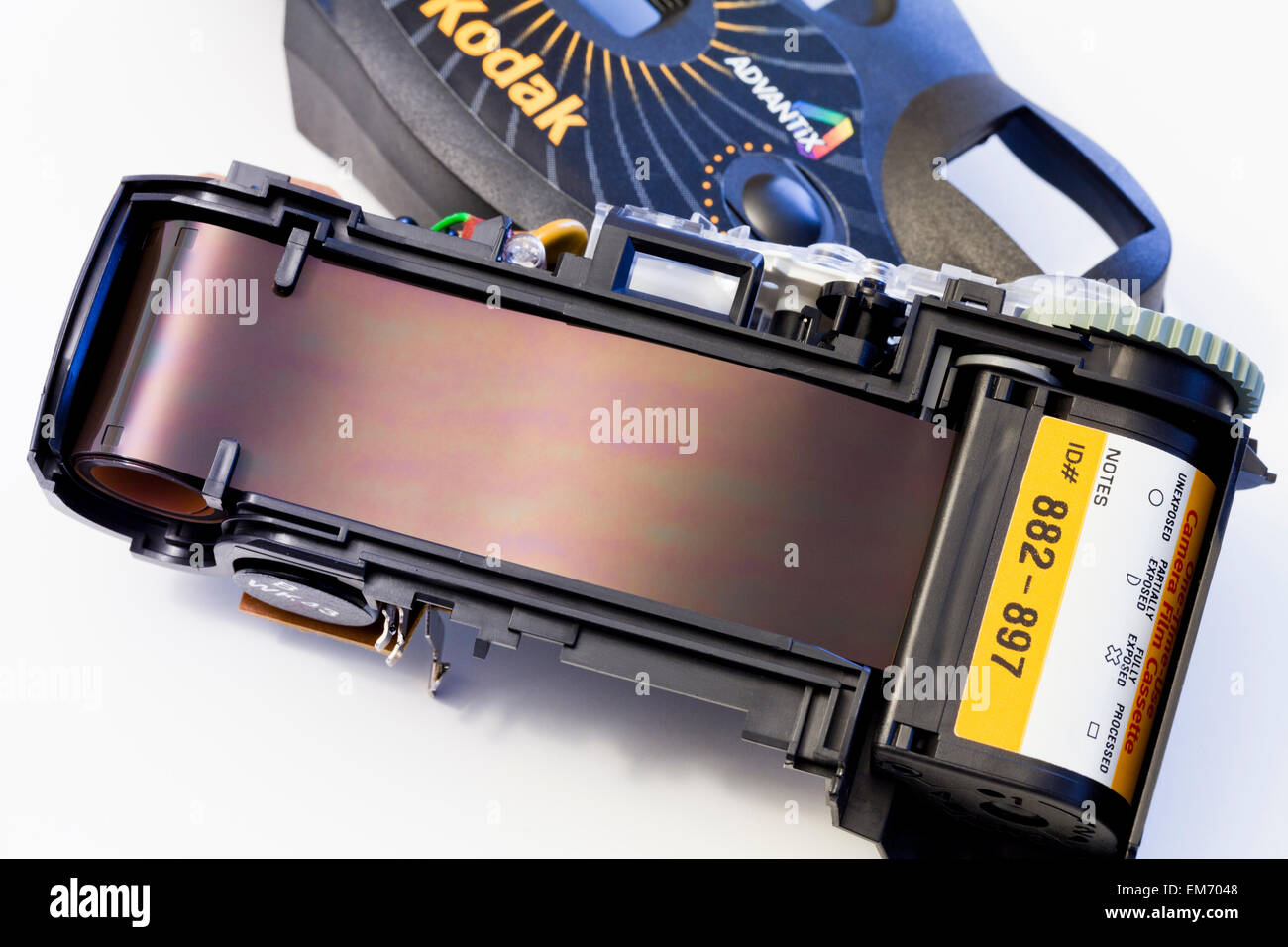 Disassembled Kodak Advantix APS disposable camera USA Stock Photo Alamy