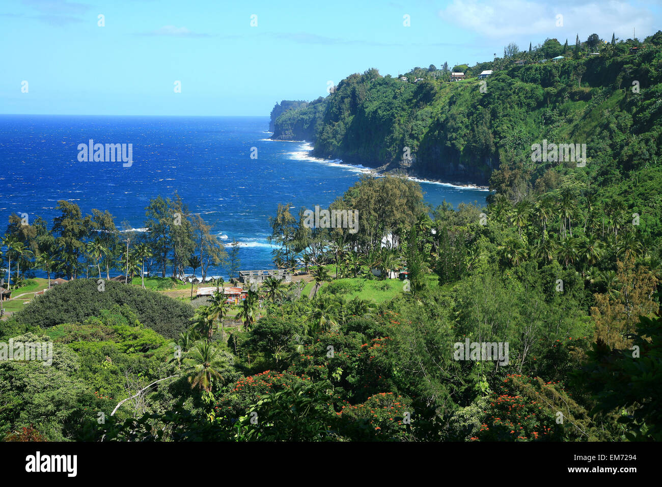 Hawaii, Big Island, North Hilo, Laupahoehoe Peninsula And Coastline
