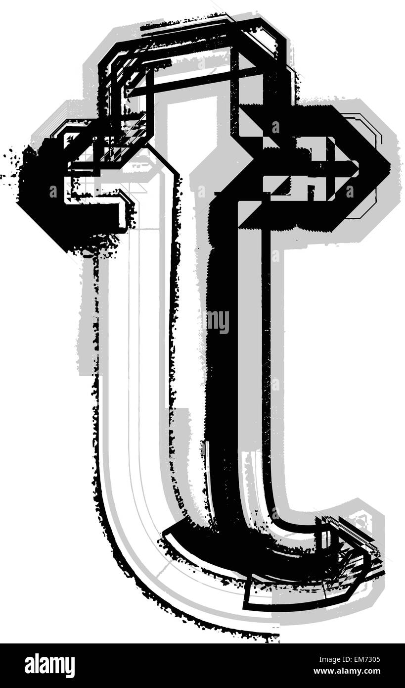 Font Illustration LETTER T Stock Vector Image & Art - Alamy