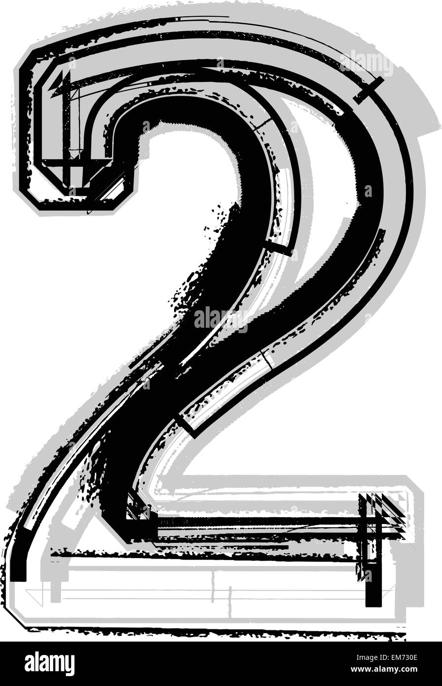 Number 2 Black and White Stock Photos & Images - Alamy