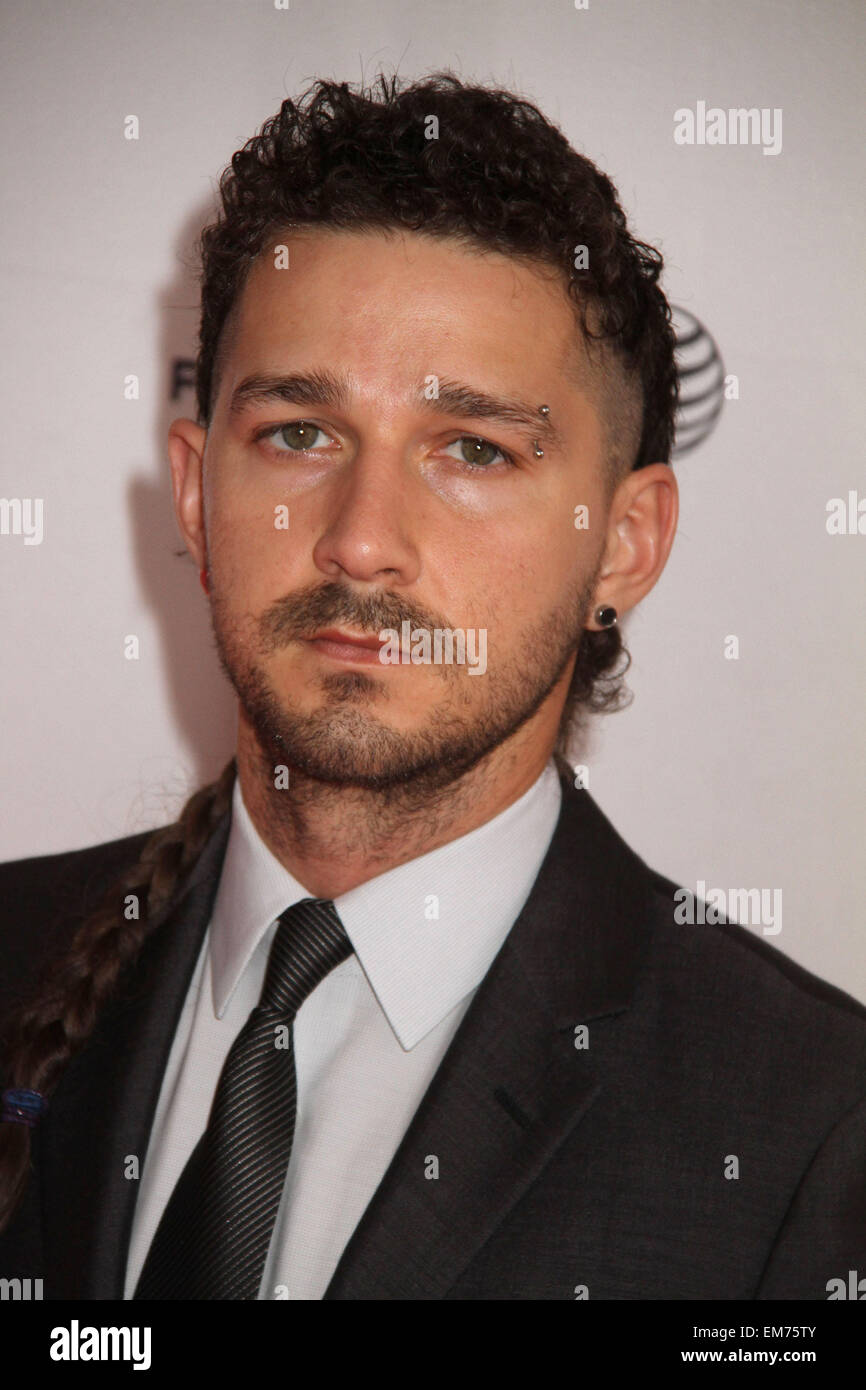 New York, New York, USA. 16th Apr, 2015. Actor/producer SHIA LABEOUF ...