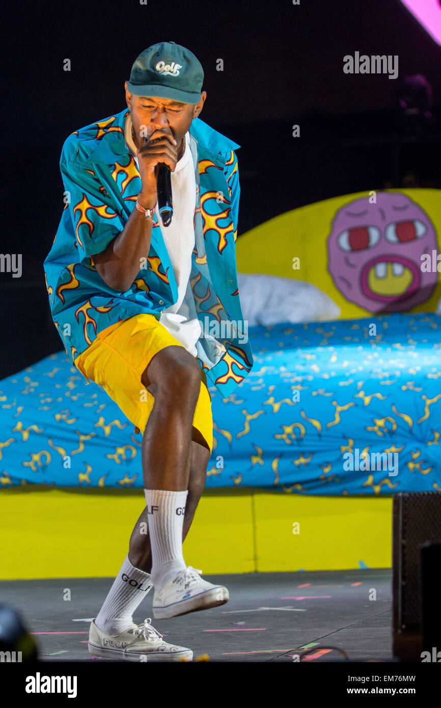 Indio, California, USA. 11th Apr, 2015. Rapper TYLER, THE CREATOR