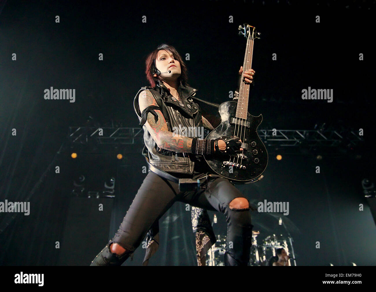 Black Veil Brides performing live in concert at the Manchester O2