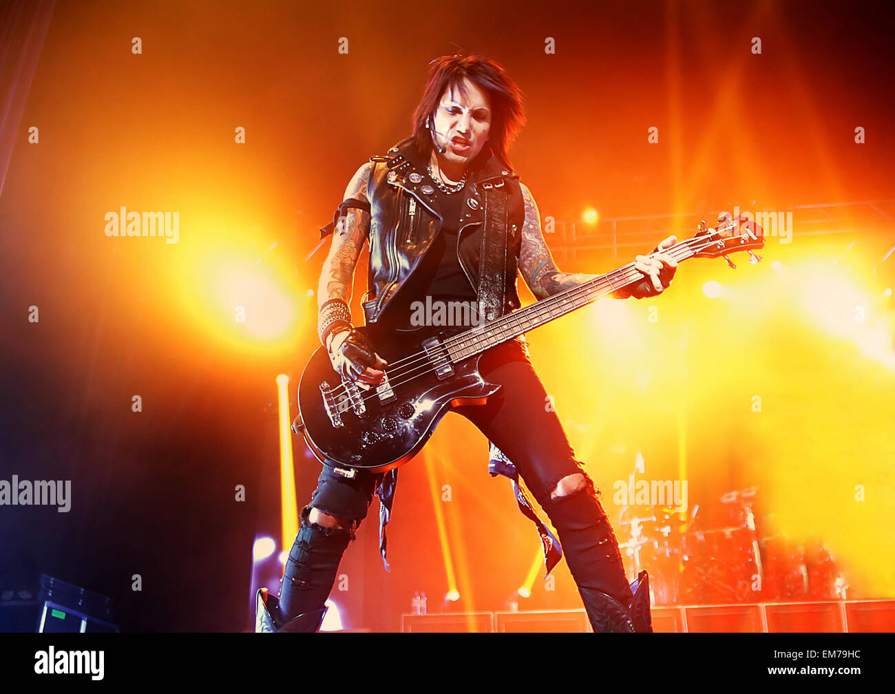 Black Veil Brides performing live in concert at the Manchester O2