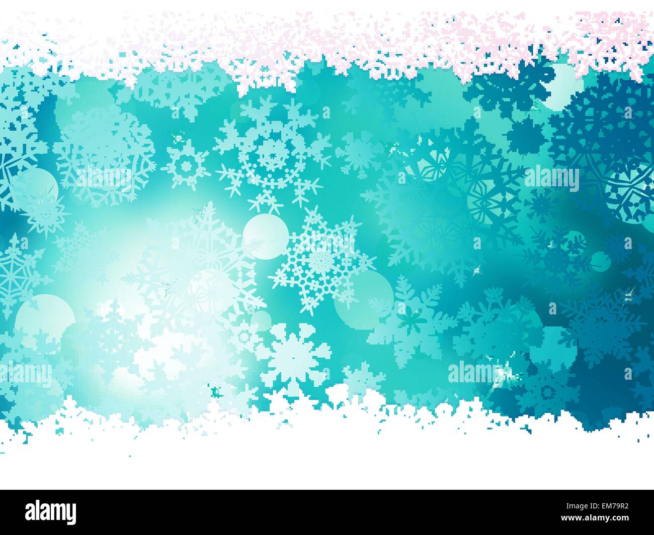 Blue background with snowflakes. EPS 10 Stock Vector Image & Art - Alamy