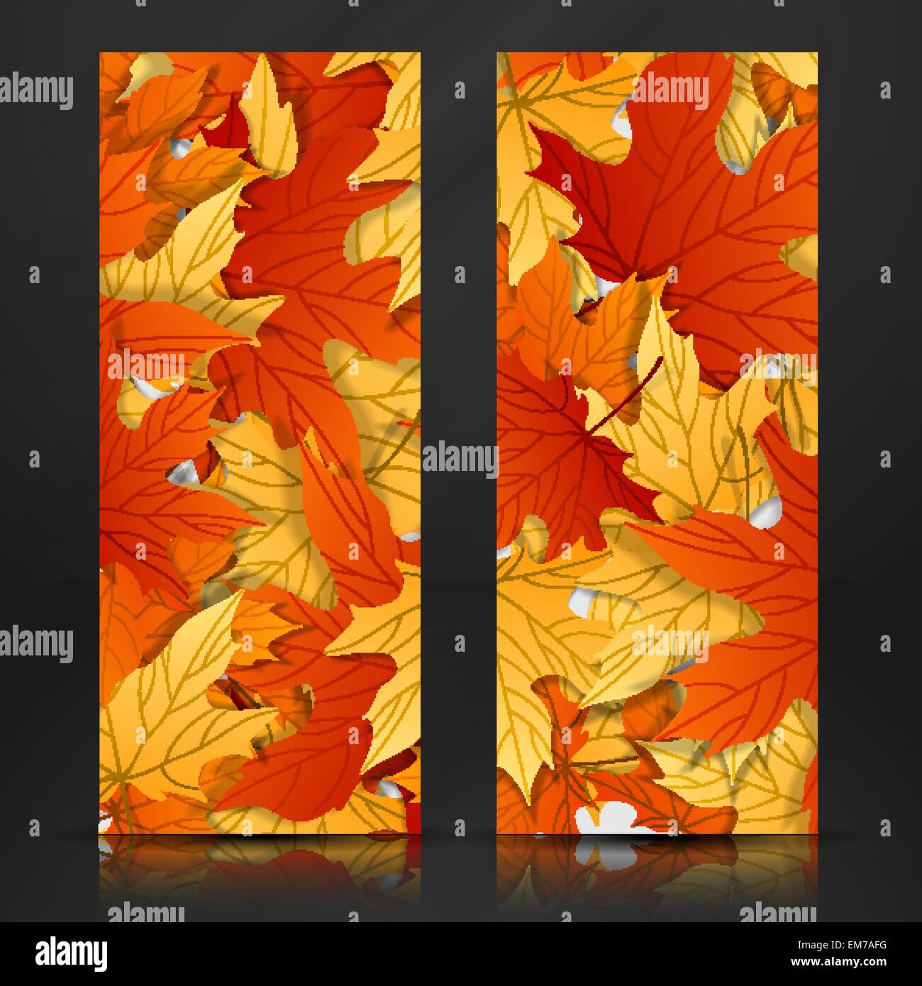 Autumn Leaves Background Stock Vector Image & Art - Alamy