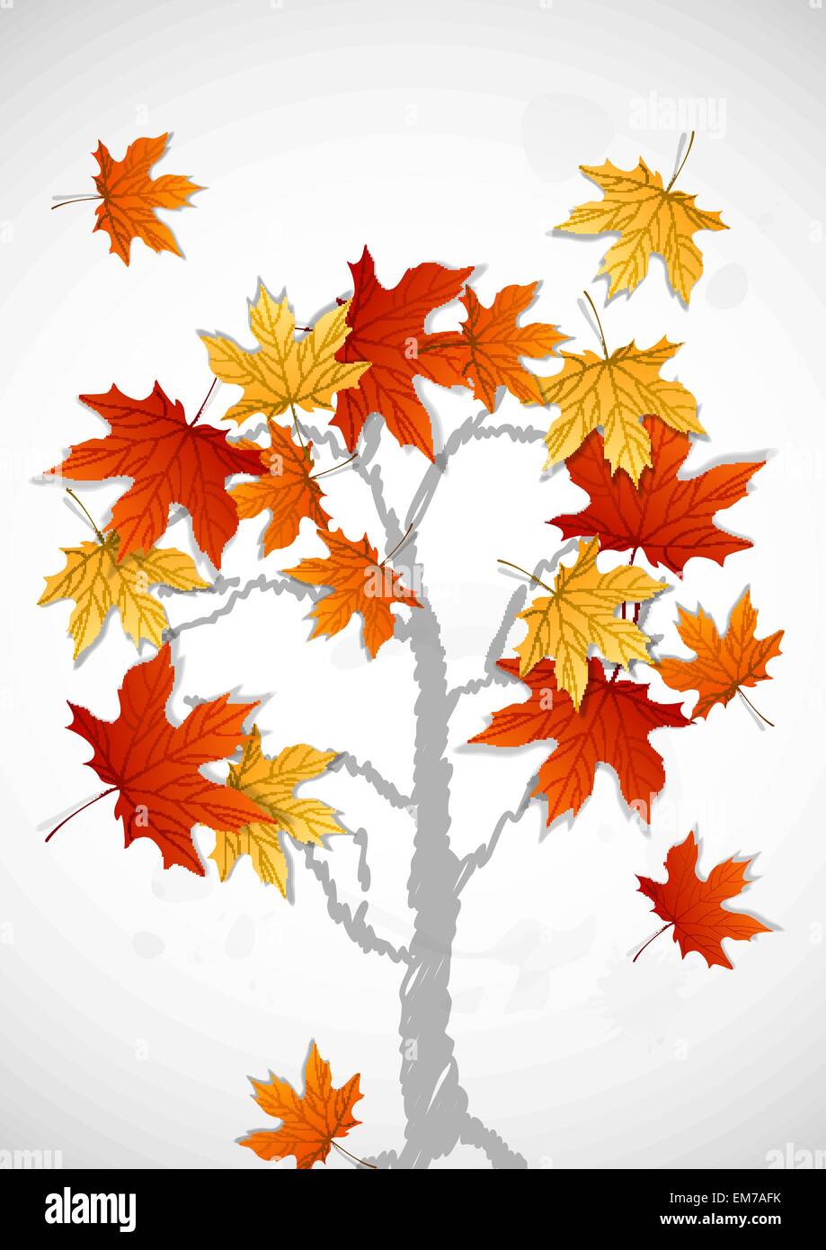 Autumn Leaves Background Stock Vector Image & Art - Alamy
