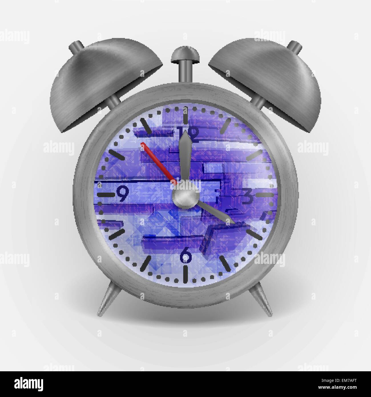 Metal Classic Style Alarm Clock Stock Vector Image & Art - Alamy