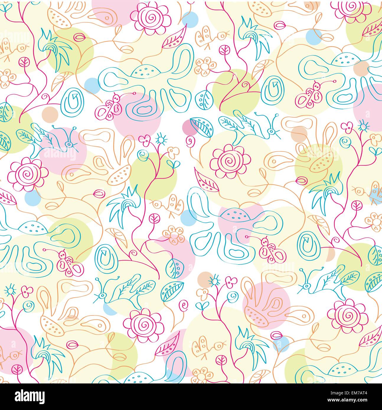 seamless floral background Stock Vector Image & Art - Alamy