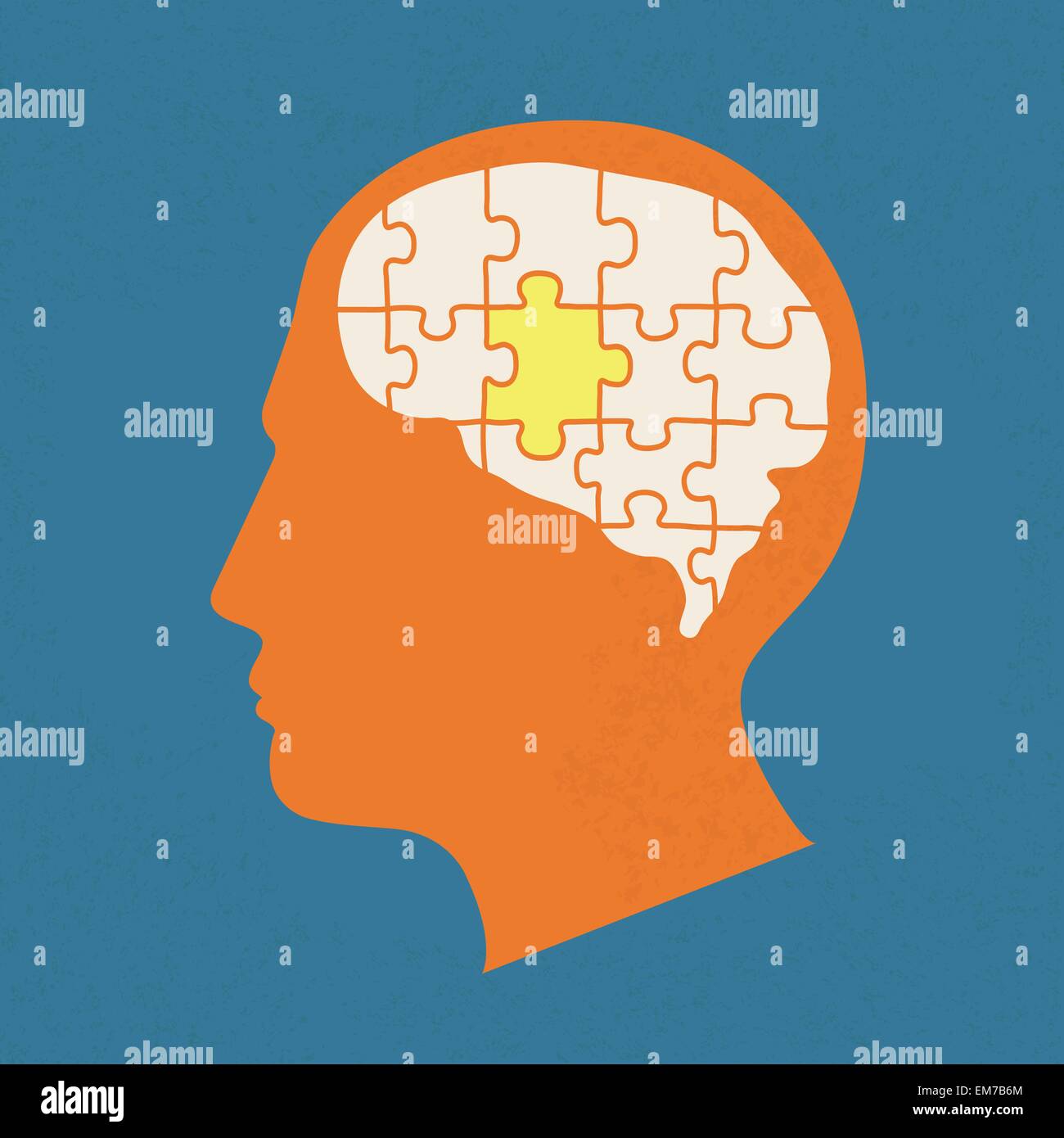 People head with puzzles elements , eps10 vector format Stock Vector ...