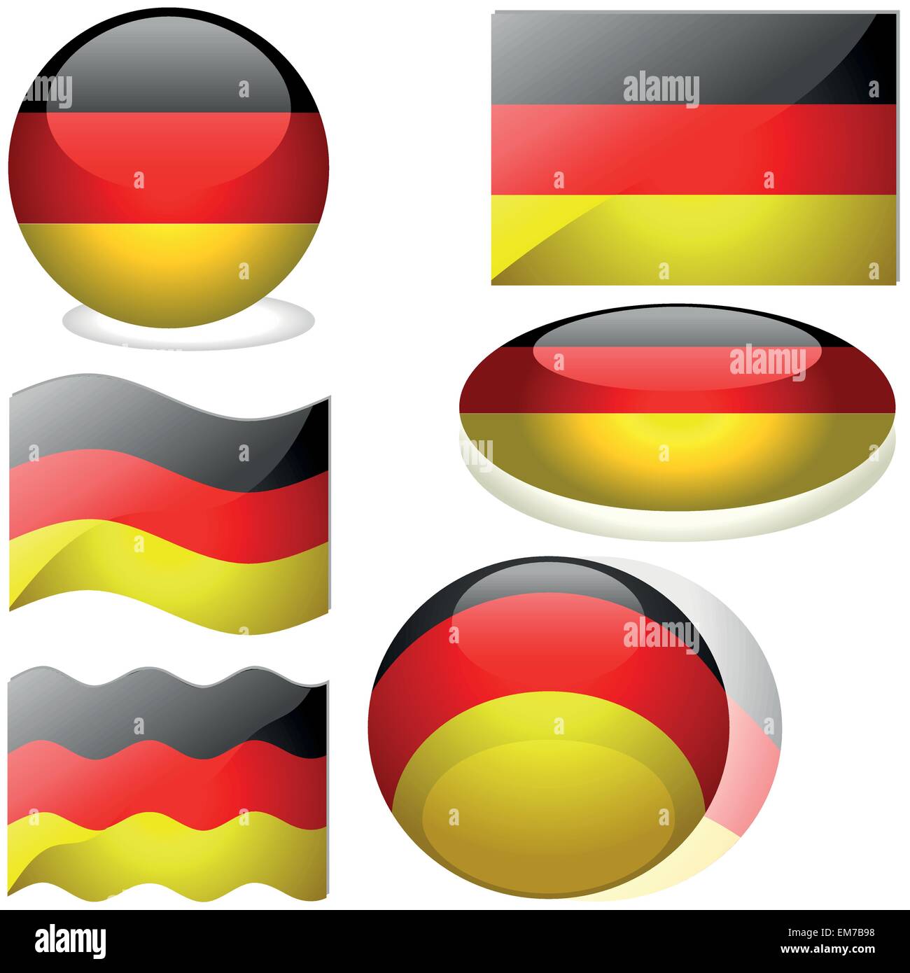 Germany flags collection hires stock photography and images Alamy