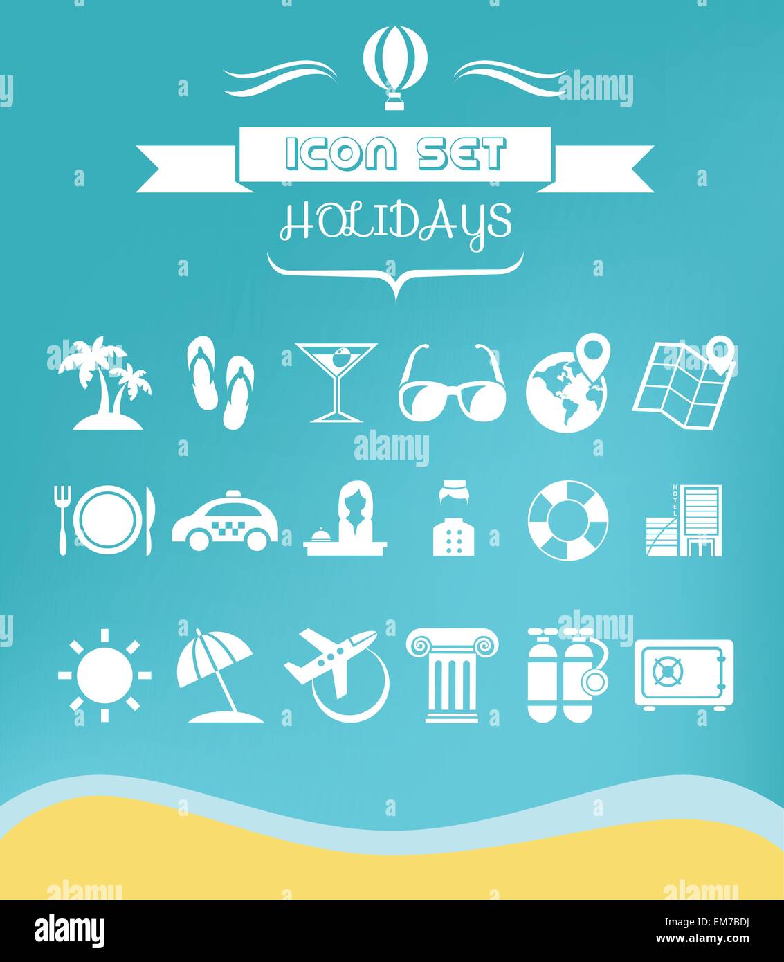 Set flat design concepts travel hi-res stock photography and images - Alamy