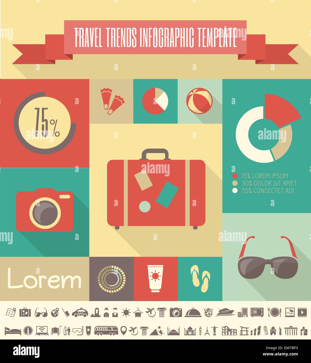 Travel Infographic Template Stock Vector Image & Art - Alamy