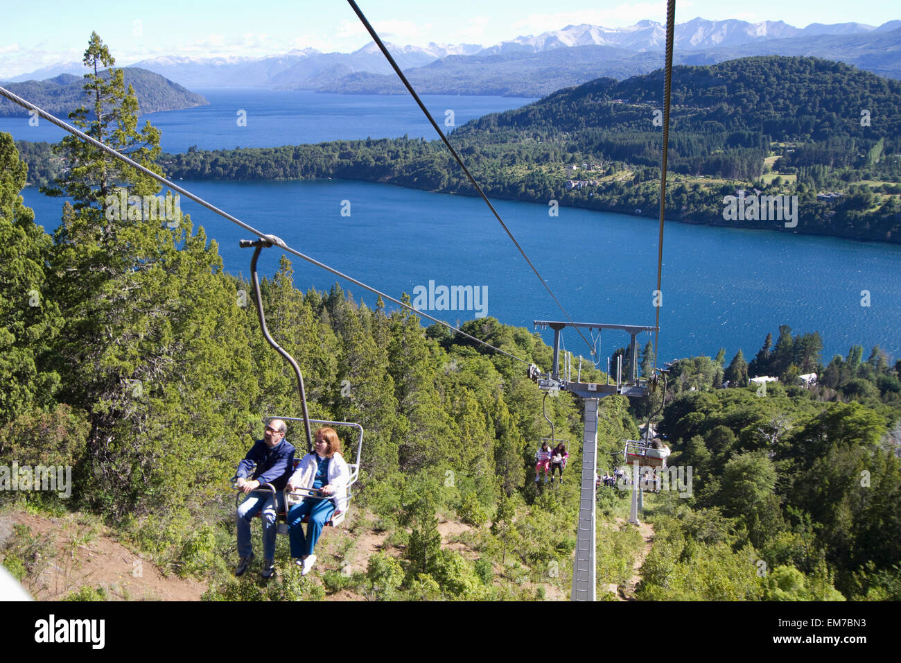 Chair lift on Cerro Campanario, San Carlos de Bariloche, Nahuel Huapi