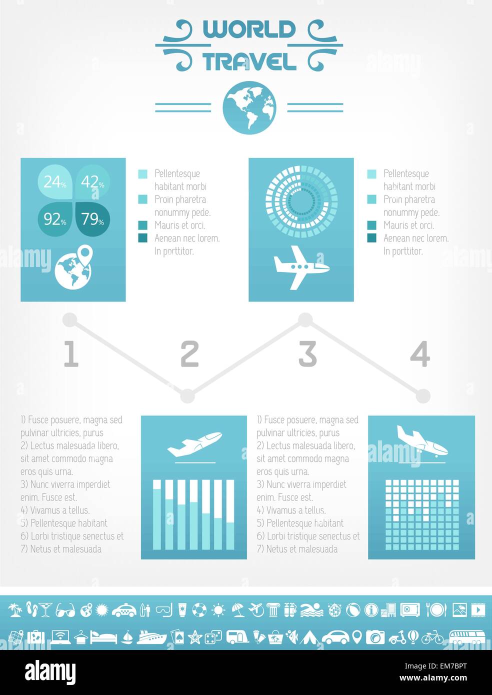 Travel Infographic Template Stock Vector Image & Art - Alamy