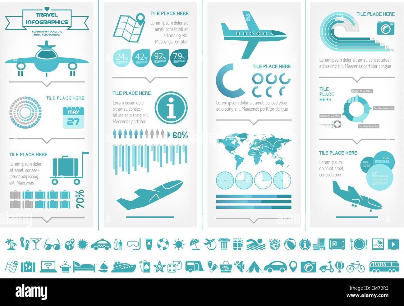 Travel Infographic Template Stock Vector Image & Art - Alamy