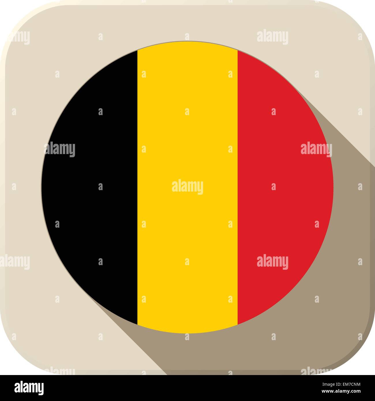 Belgium Flag Button Icon Modern Stock Vector Image & Art - Alamy