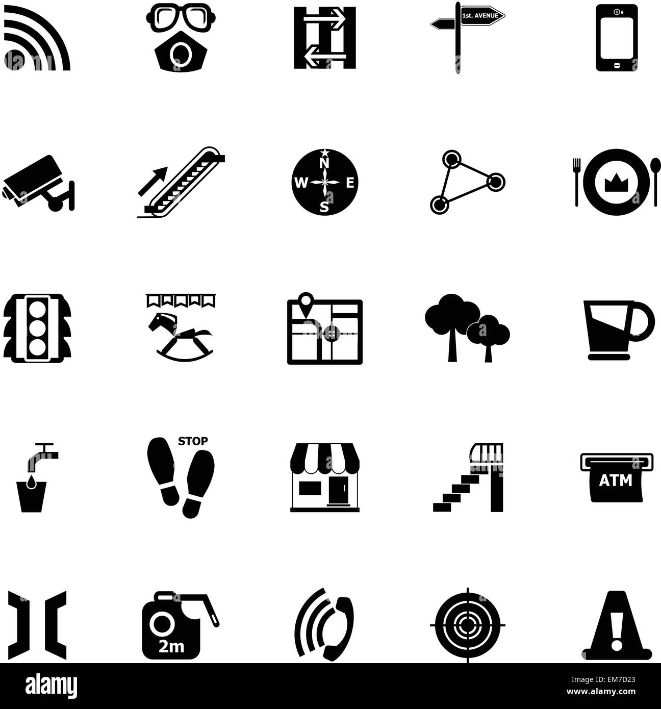 Pathway related icons on white background, stock vector Stock Vector ...