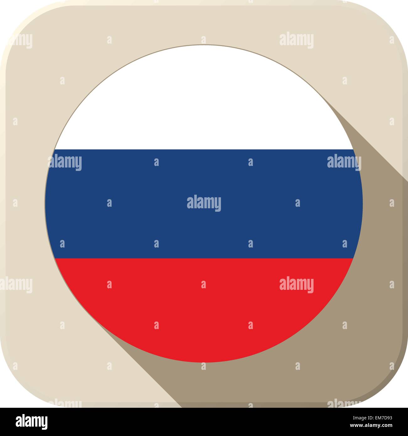 Premium Vector  Russia flag icon flat national sign country vector  illustration