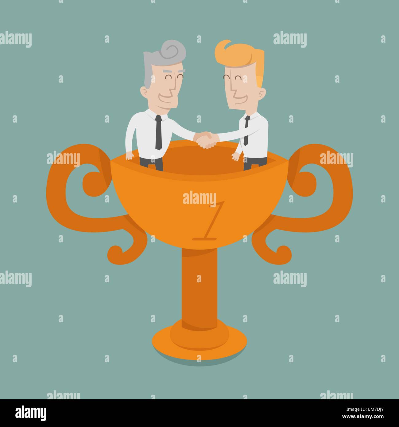 Teamwork Metaphor Stock Vector Images - Alamy