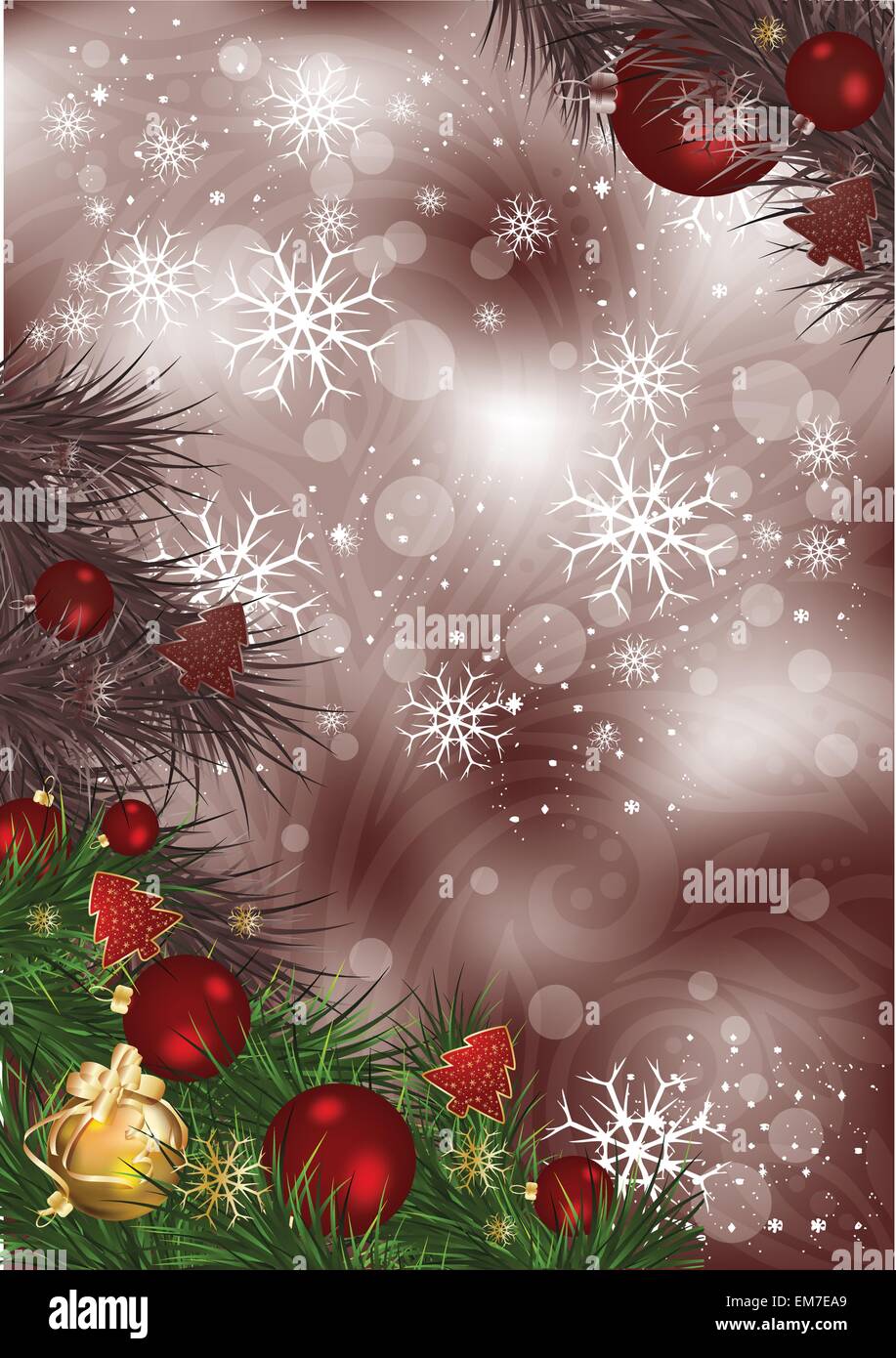 Christmas background with snowflakes. Vector Stock Vector Image & Art ...