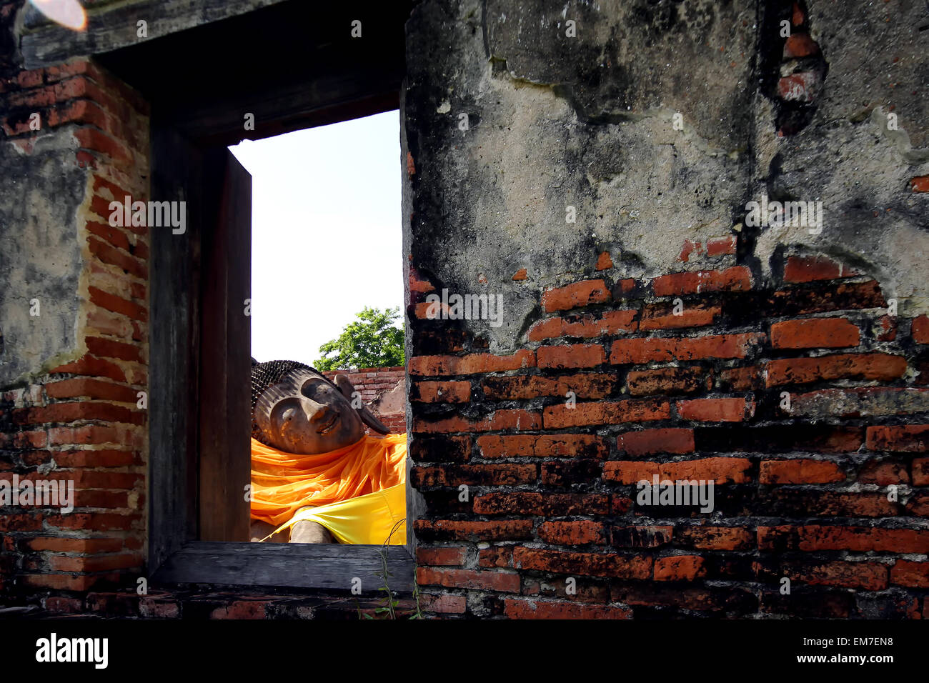 Buddha image in thai temple Stock Photo - Alamy