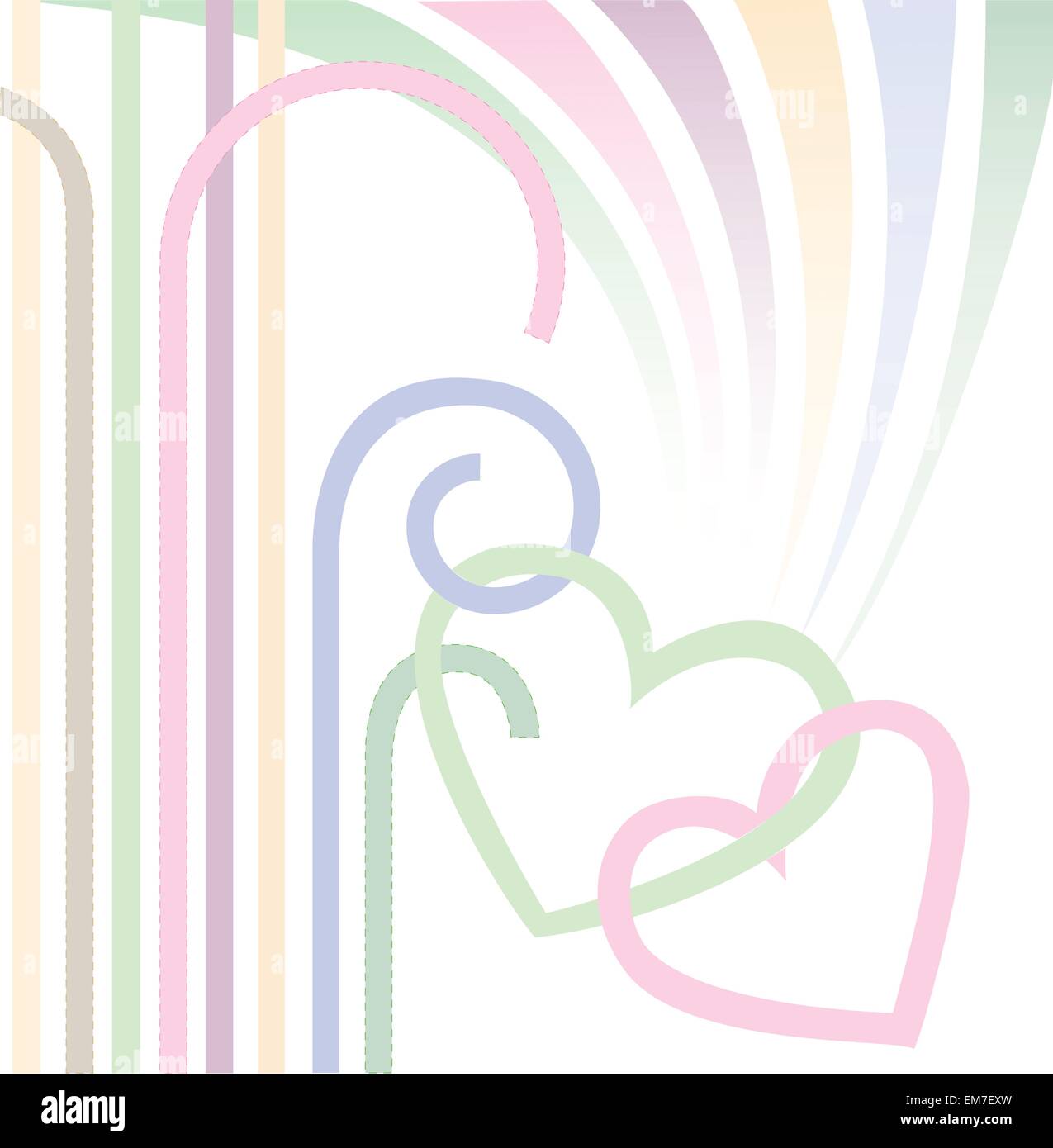hearts on a white background Stock Vector Image & Art - Alamy