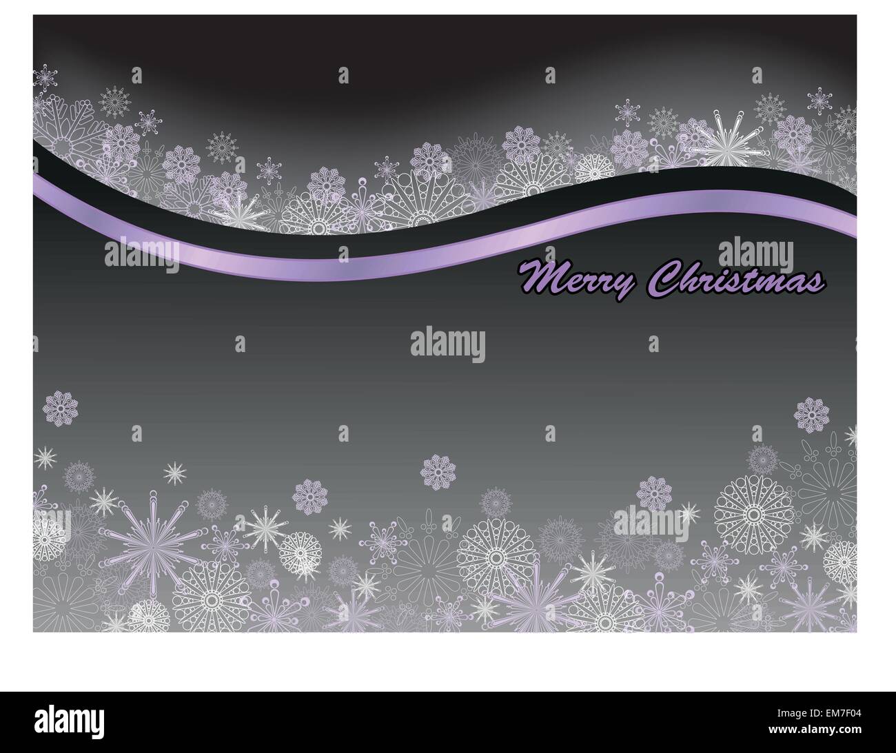 black background with snowflakes Stock Vector Image & Art - Alamy