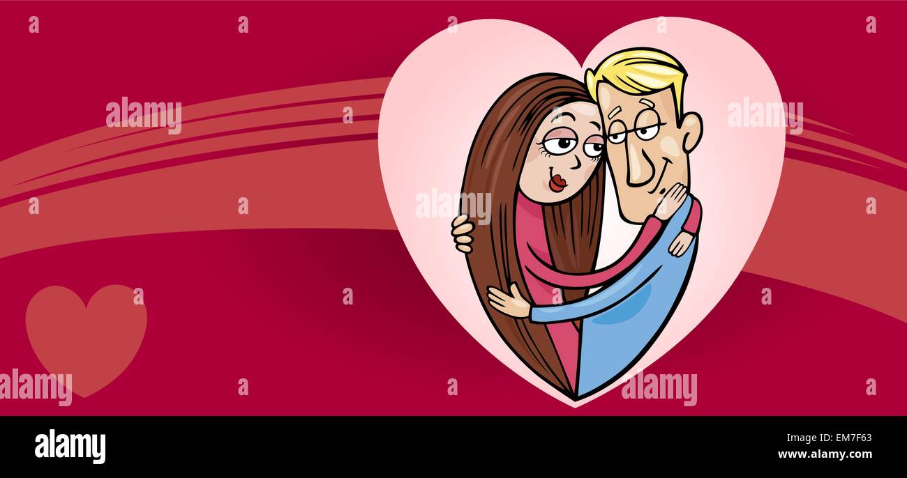 couple in love valentine card Stock Vector Image & Art - Alamy
