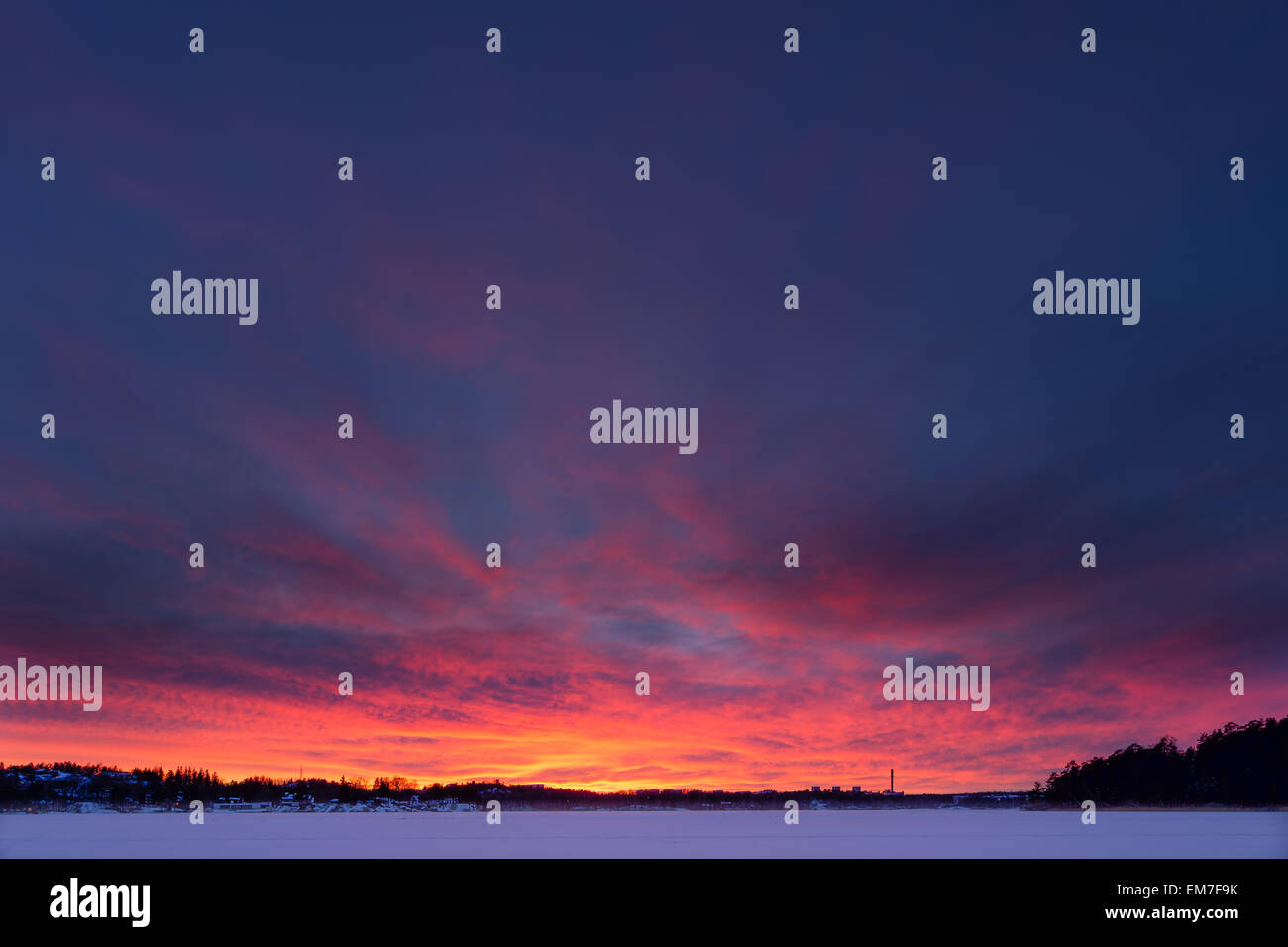 Beautiful sunset over stockholm hi-res stock photography and images - Alamy