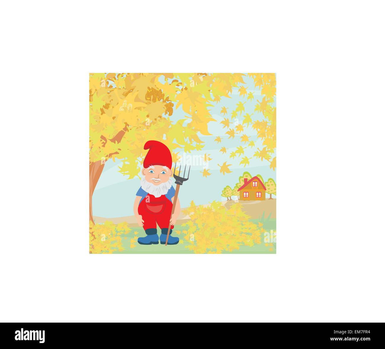 dwarf autumn Stock Vector